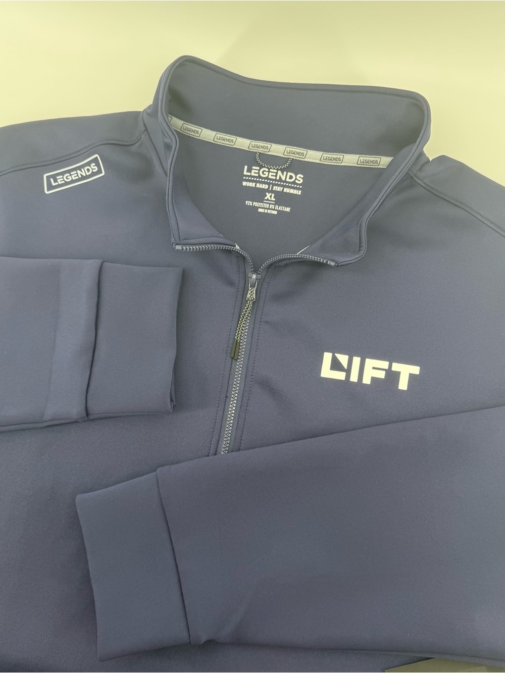 Legends Men's XL Team Ultra 1/4 Zip Pullover LTM2313 Athletic Performance Navy